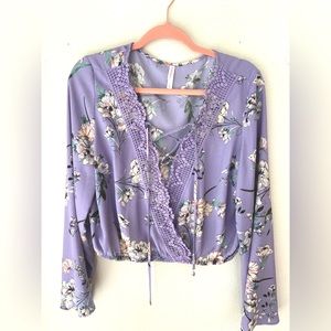 NWOT Xhilaration (Target) purple blouse